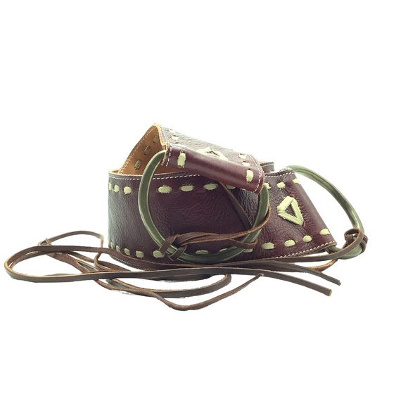 Horse Shoe Brand Leather Concho Belt